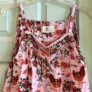 Back to bed nightgown hen house print